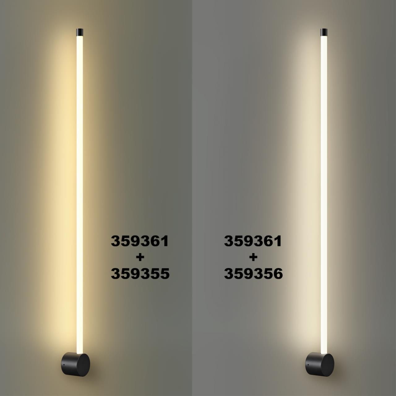 Novotech 359355 KONST NT24 000 черный Светильник линейный светодиодный IP20 LED 15W 170-265V 3000K 1232Лм VITZ фото