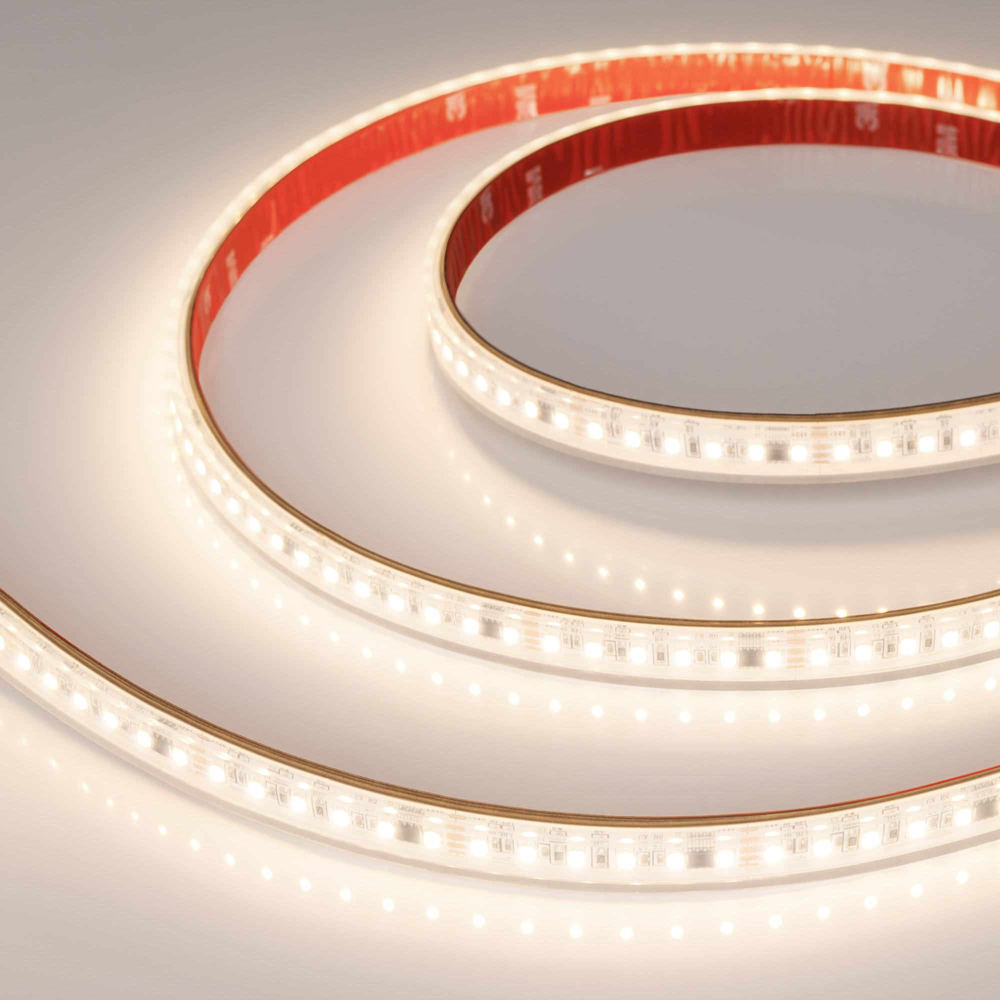 Arlight Лента герметичная SPI-PS-A120-12mm 24V Warm3000-PX6-BPT (11 W/m, IP67, 2835, 5m) (бегущий огонь) фото