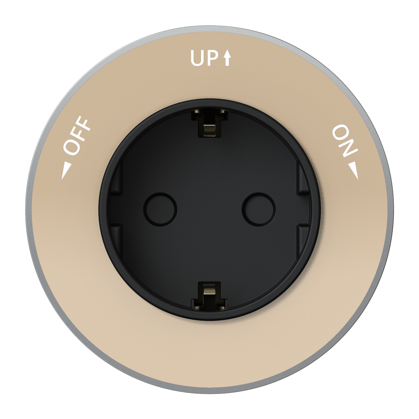 Systeme Electric MultiTrack Песочный Розетка 2К+З круглая 16А/250В фото