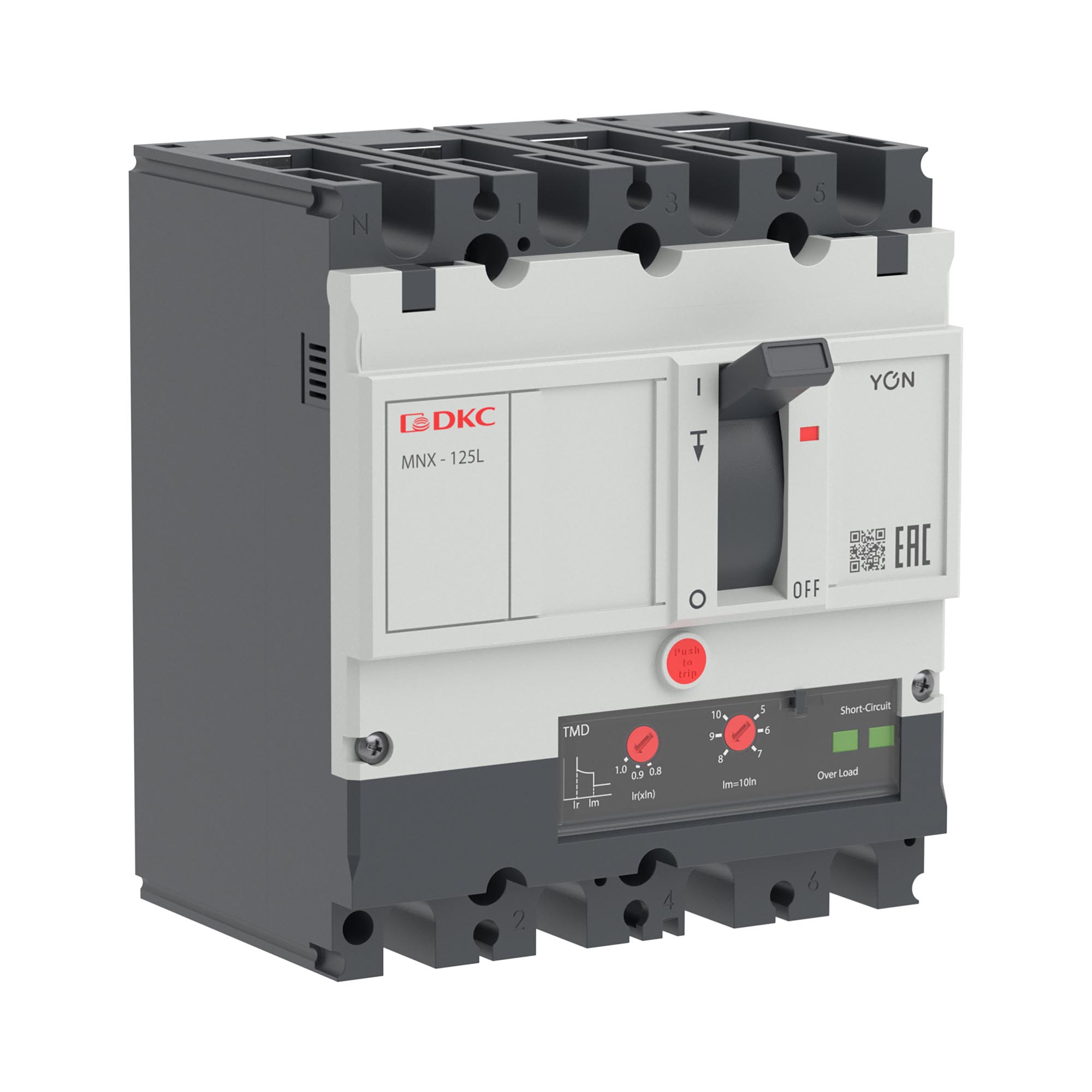 DKC Авт. выкл. YON pro MNX125L 3N 100A 70kA при AC415V расц. TMD фото
