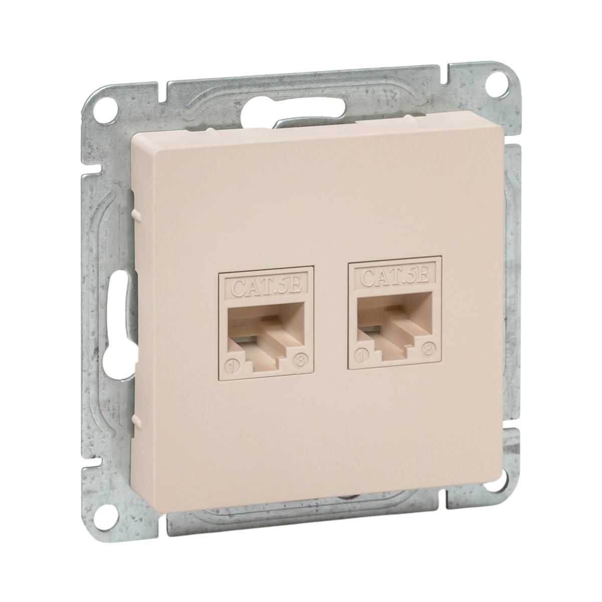 EKF Механизм розетки RJ45 (cat5), кремовый Эпика фото