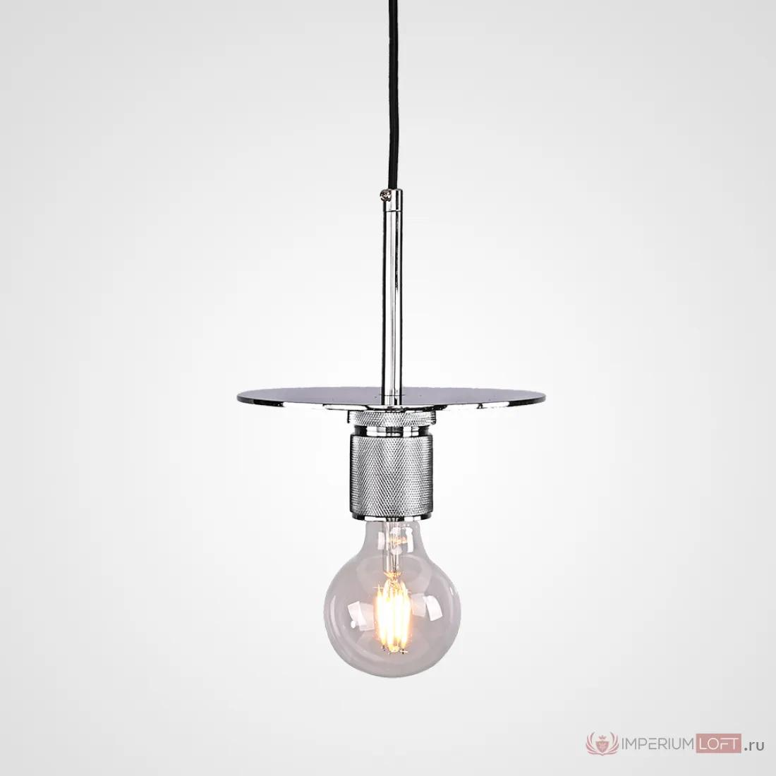 ImperiumLoft Подвесной светильник RH Utilitaire Disk Shade Pendant Silver фото