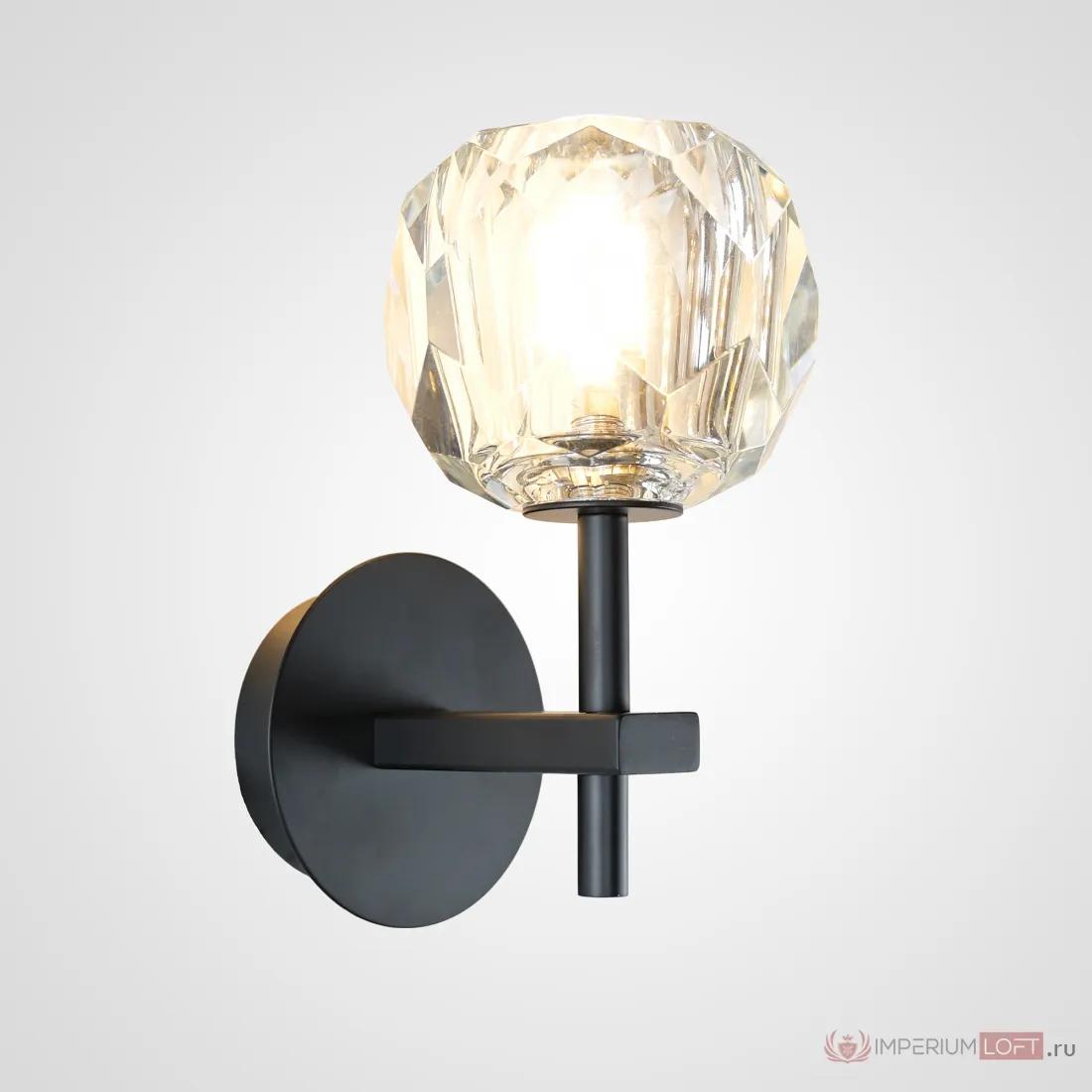 ImperiumLoft Бра Boule de Cristal Single Sconce Black фото