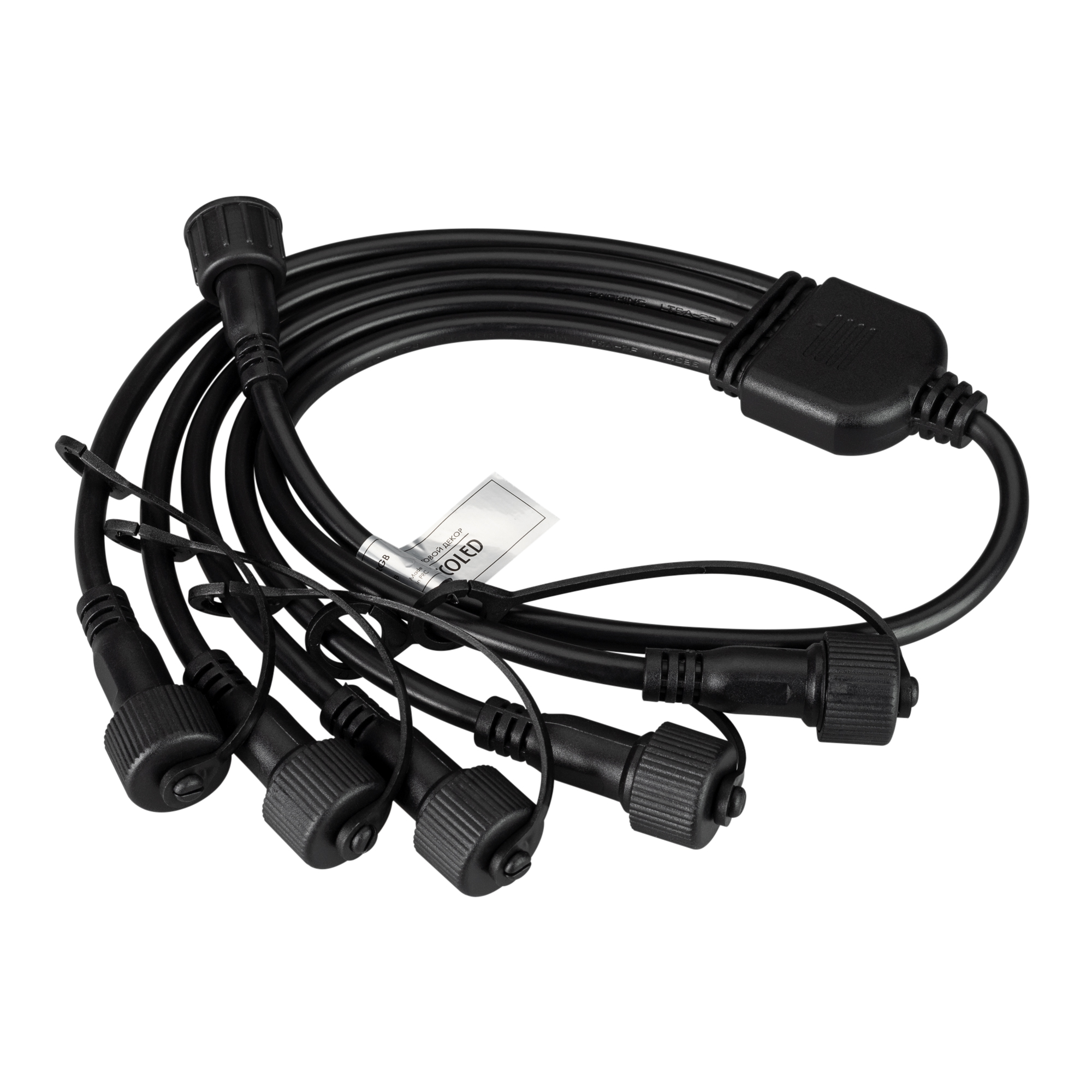 Arlight Коннектор питания ARD-CLASSIC-SYNC-RGB Black (230V, 5 ports) (Ardecoled, Закрытый) фото