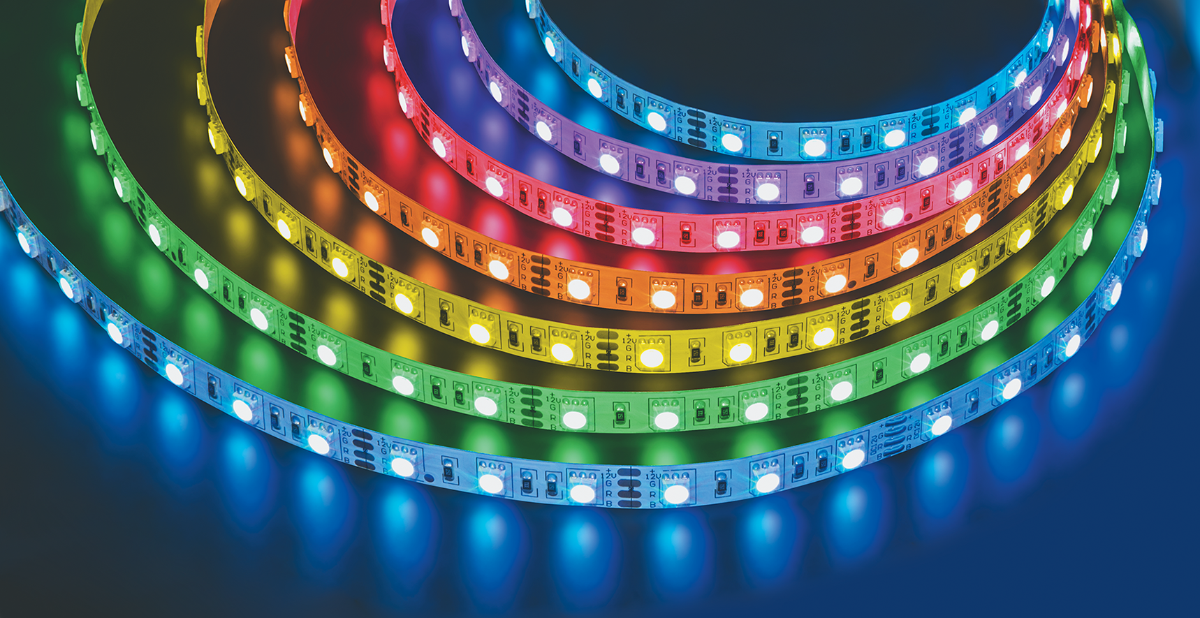 СД Лента Navigator NLS-3528RGB60-4.8-IP20-12V-Pro R5 (400/5/5)