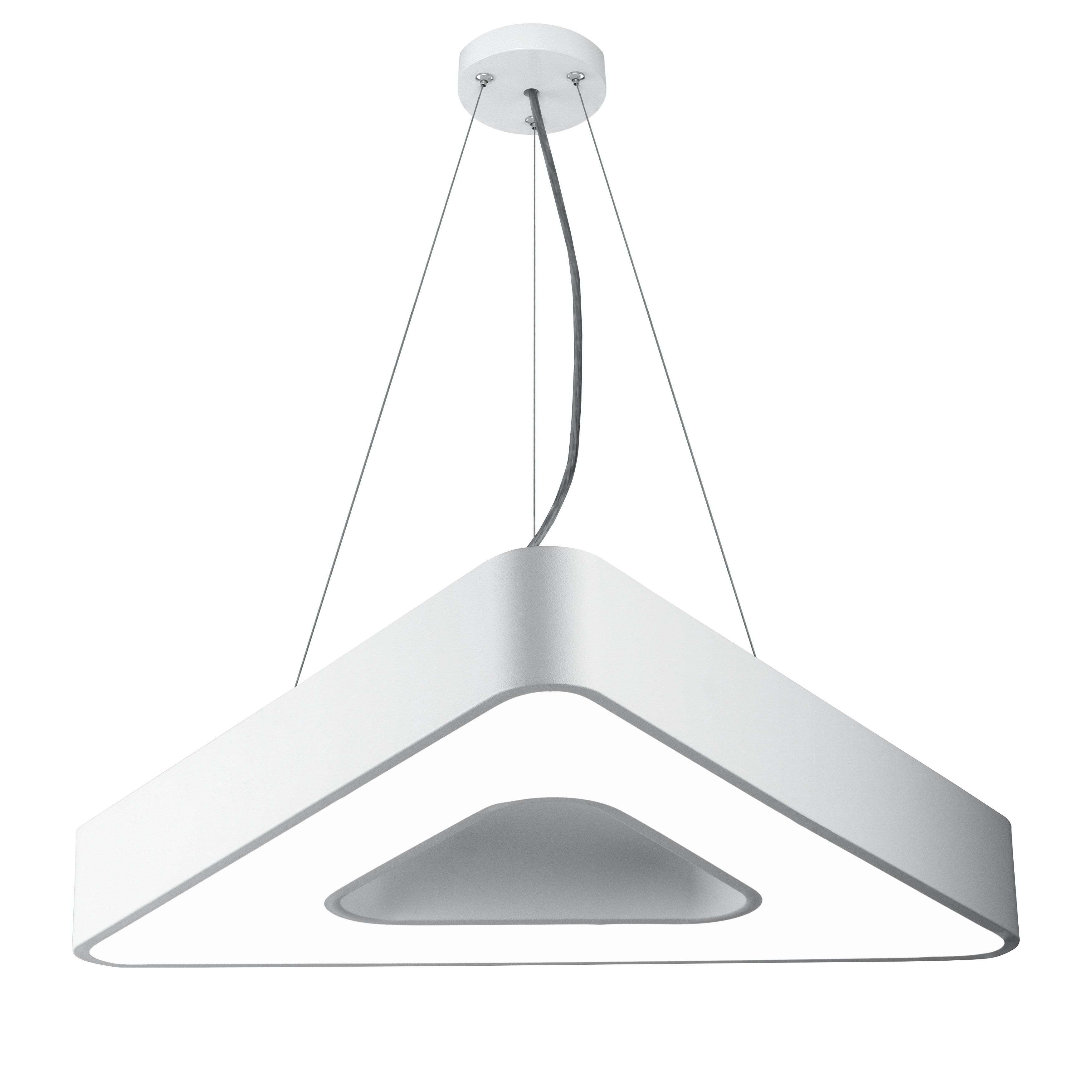 ЭРА Светильник LED Geometria SPO-153-W-40K-030 Delta 30Вт 4000К 2100Лм IP40 600*600*80 белый подвесной фото