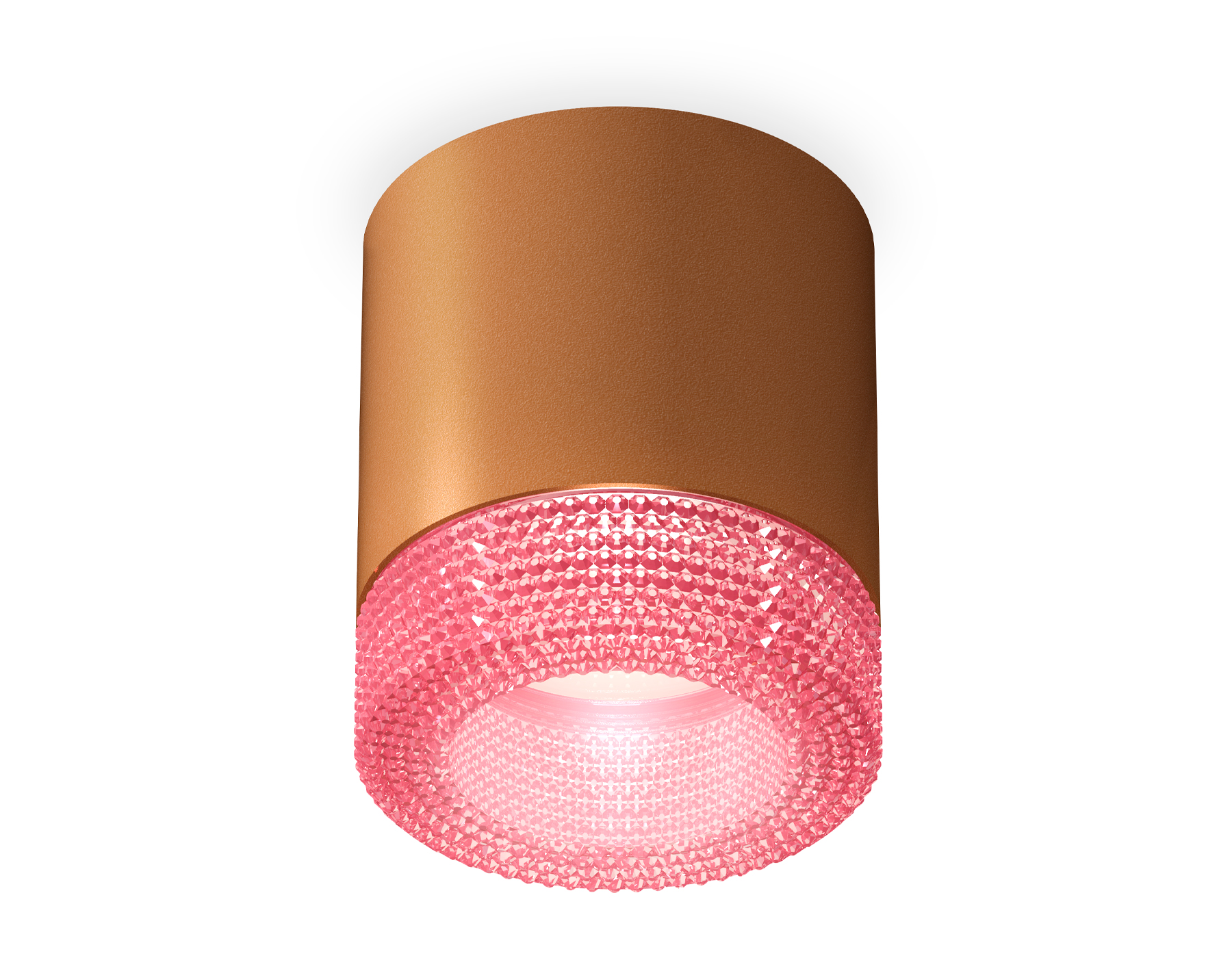 Ambrella Комплект накладного светильника с композитным хрусталем XS7404030 SCF/PI кофе песок/розовый MR16 GU5.3 (C7404, N7193) фото