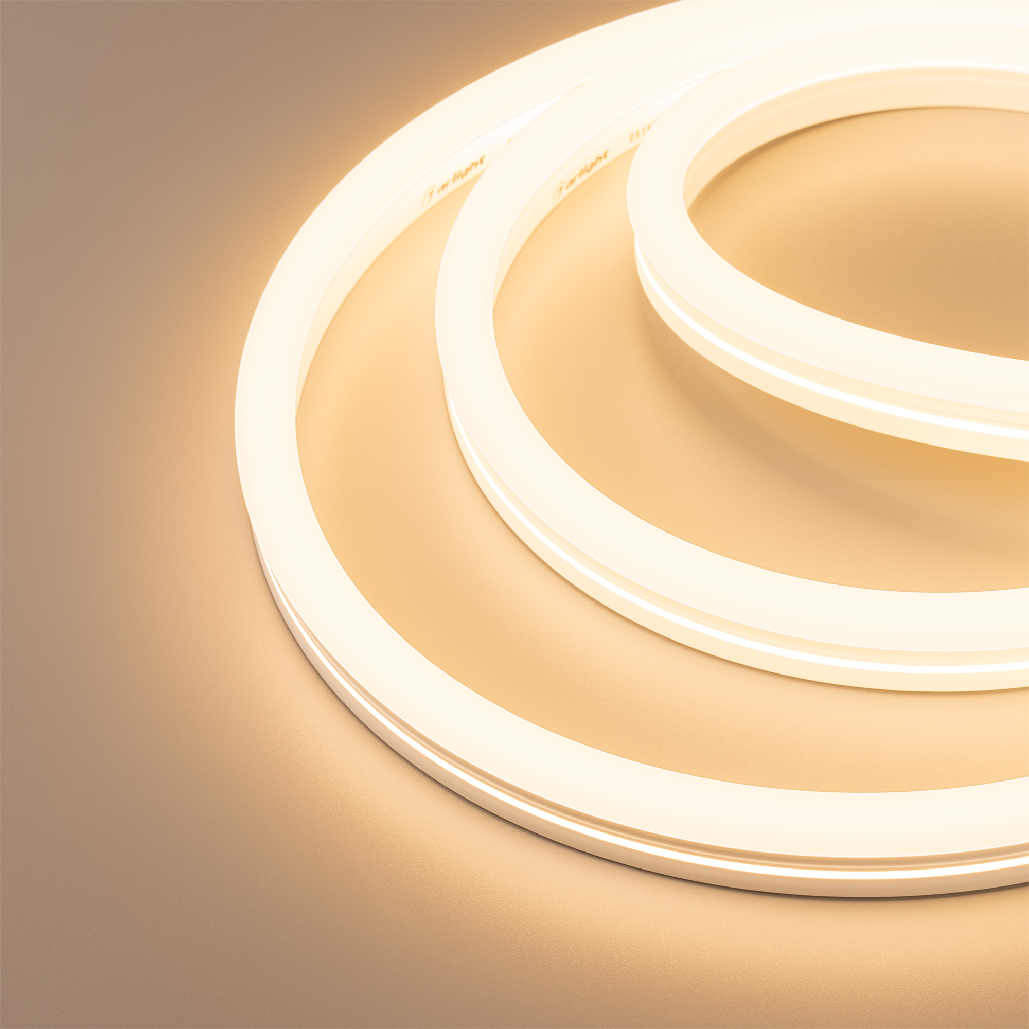 Лента герметичная MOONLIGHT-SIDE-X336-12x24mm 230V Warm2400 (11 W/m, IP65, 50m, wire x1) (Arlight, Грибовидная форма) фото