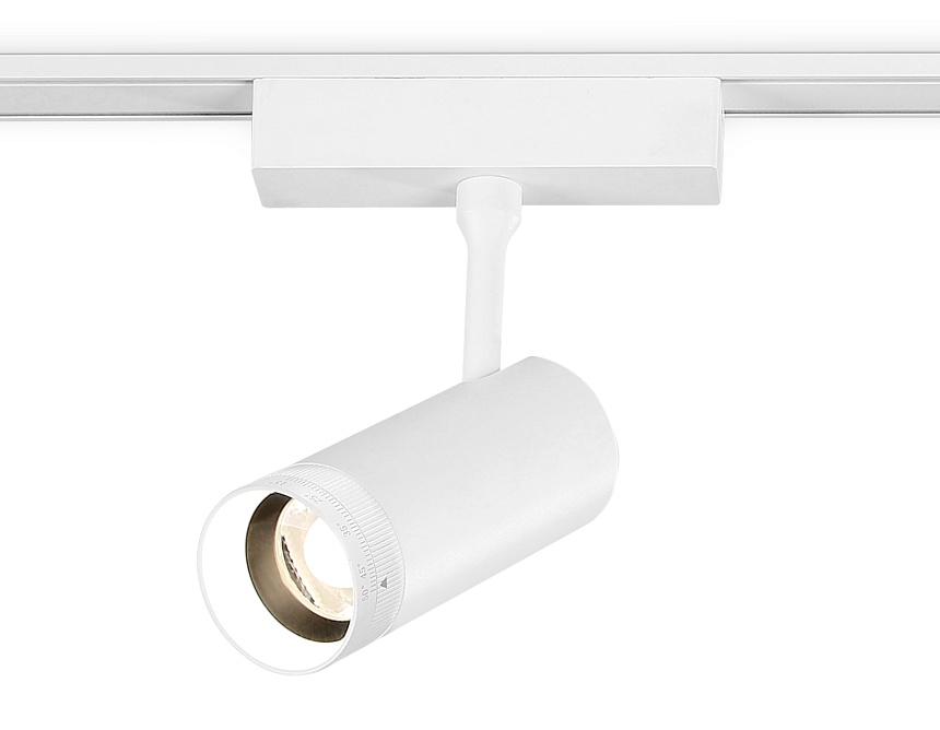 Ambrella Светильник светодиодный трековый ZOOM для шинопровода Magnetic Ultra Slim GV1570 WH белый IP20 10W 4200K 48V 15-51° D55*185 фото