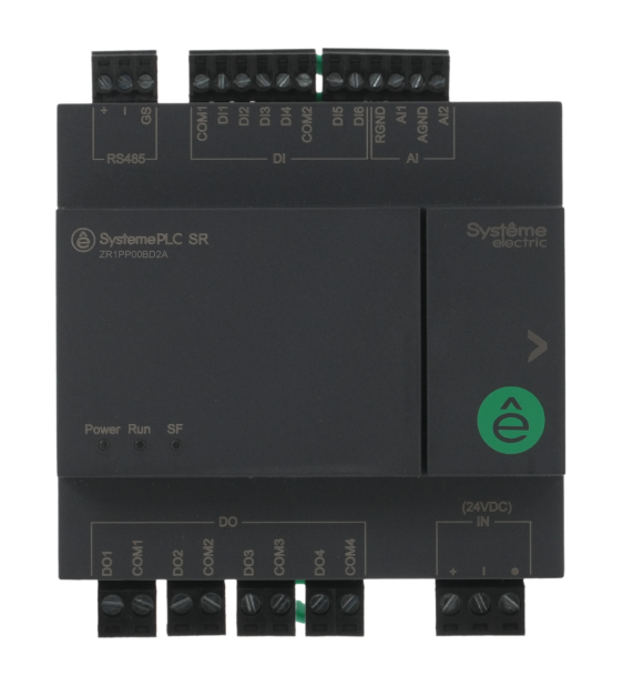 Systeme Electric Интеллектуальное реле SR1; 24 VDC; 12 IO: 6 DI, 4 DO (реле); 2 AI; 1xRS485 фото