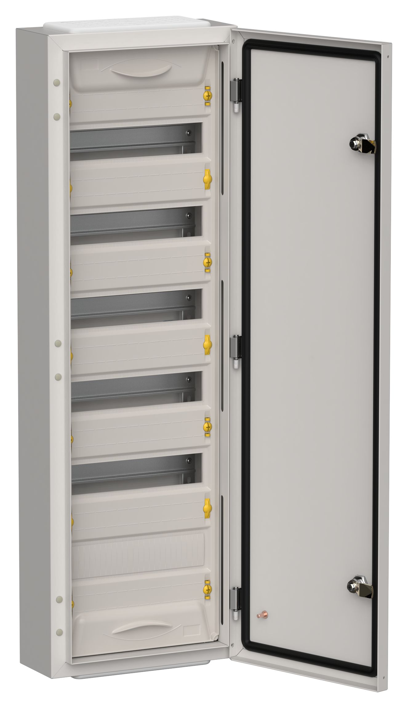 IEK TITAN 5 Корпус мет. ЩРн-72 (1х72) 960х310х140 IP54 сер фото