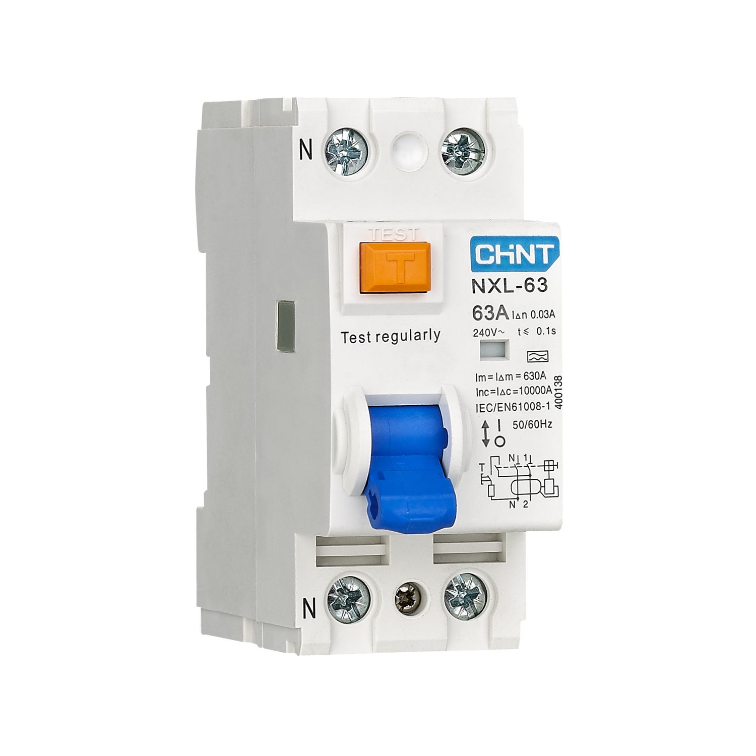 CHINT УЗО NXL-63 6kA 1P+N 16A 30mA A (R) фото
