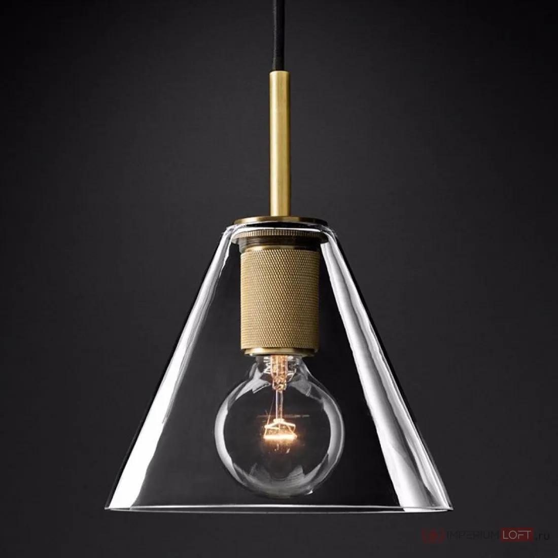 ImperiumLoft Подвесной светильник RH Utilitaire Funnel Pendant Brass фото