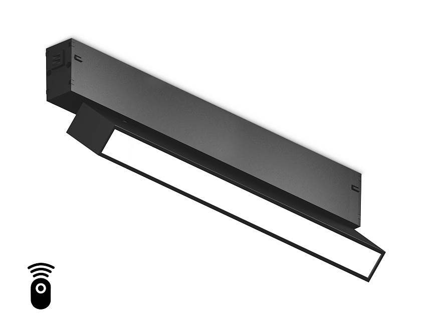 Ambrella Светильник светодиодный диммируемый для шинопровода Magnetic 220V GL1332 BK черный IP20 18W 3000K-6400K 120° 342*25*112 (Без ПДУ) фото
