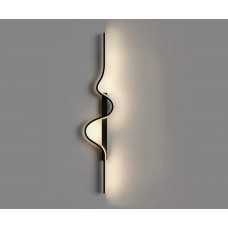 Kink Light 08418A-80L,19(3000K) Бра Скади черный (левое) w15*6 h80 Led 18W (3000K) фото