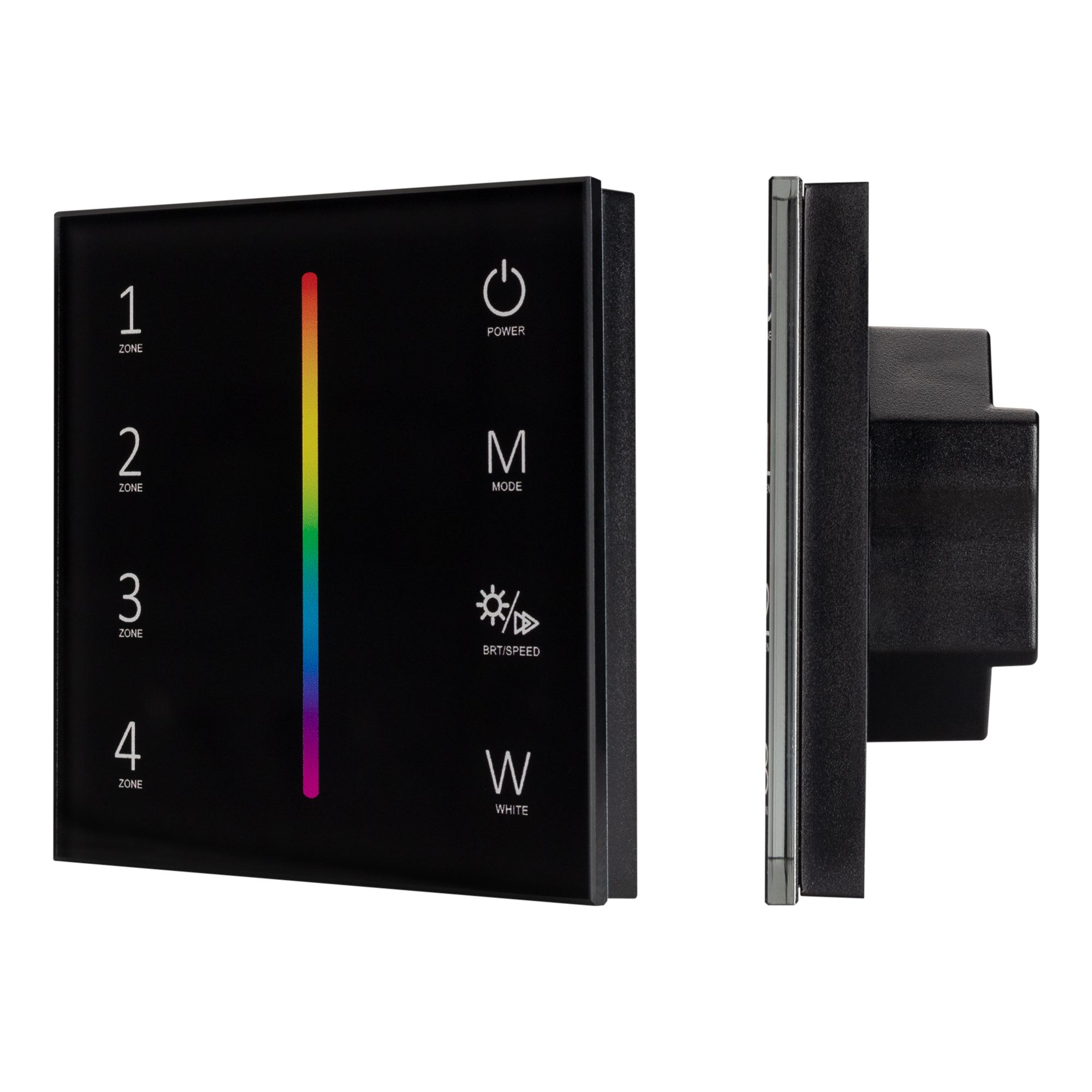 Arlight Панель Sens SMART-P30-RGBW Black (230V, 4 зоны, 2.4G) (IP20 Пластик, 5 лет) фото