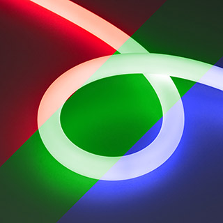 Arlight Лента герметичная MOONLIGHT-TOP-F280-D25mm 24V RGB 360deg (14.4 W/m, IP65, 3535, 5m, wire x1) (Прямой вывод кабеля) фото