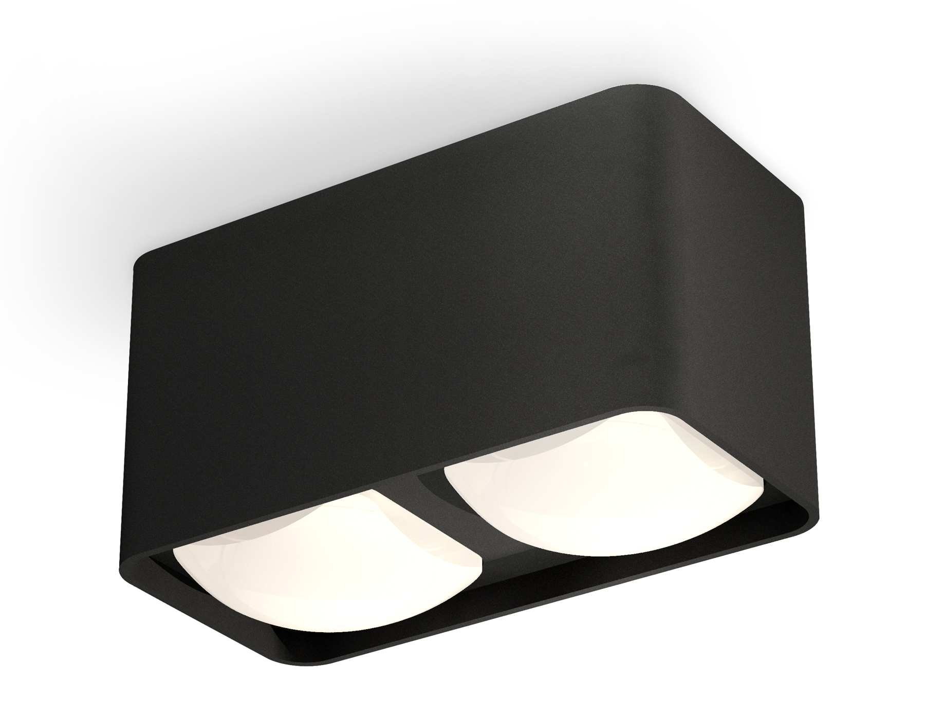Ambrella Комплект накладного светильника с акрилом XS7851022 SBK/FR черный песок/белый матовый MR16 GU5.3 (C7851, N7756) фото