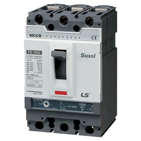LSIS Автоматический выключатель TD160H (85kA) FMU 160A 3P3T фото