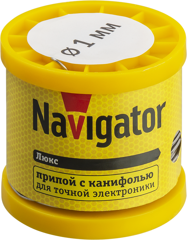 Navigator Припой 93 085 NEM-Pos02-61K-1-K200 (ПОС-61, катушка, 1 мм, 200 гр) фото