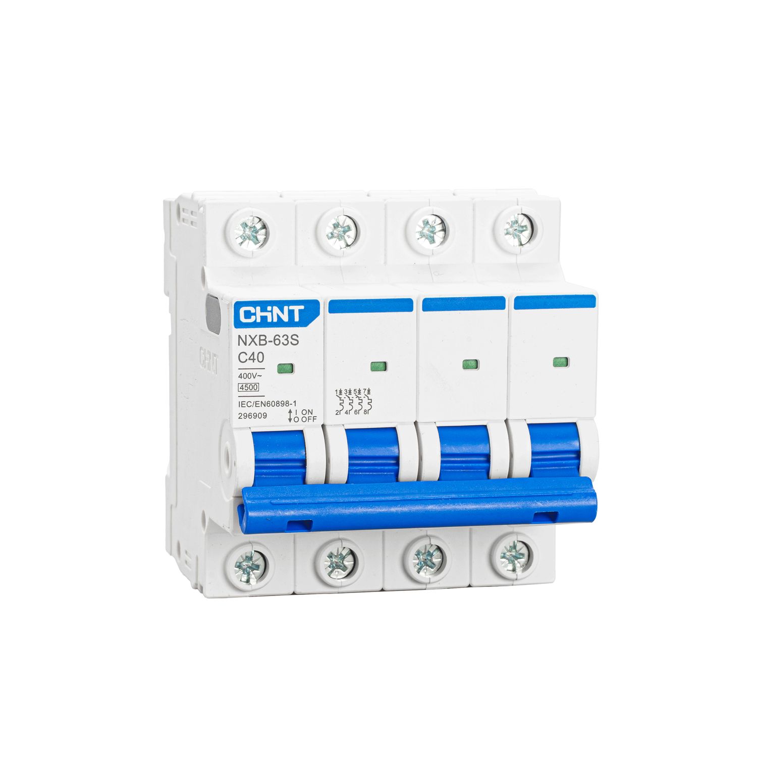 CHINT Авт. выкл. NXB-63S 4P 40А 4.5kA х-ка C (R) фото