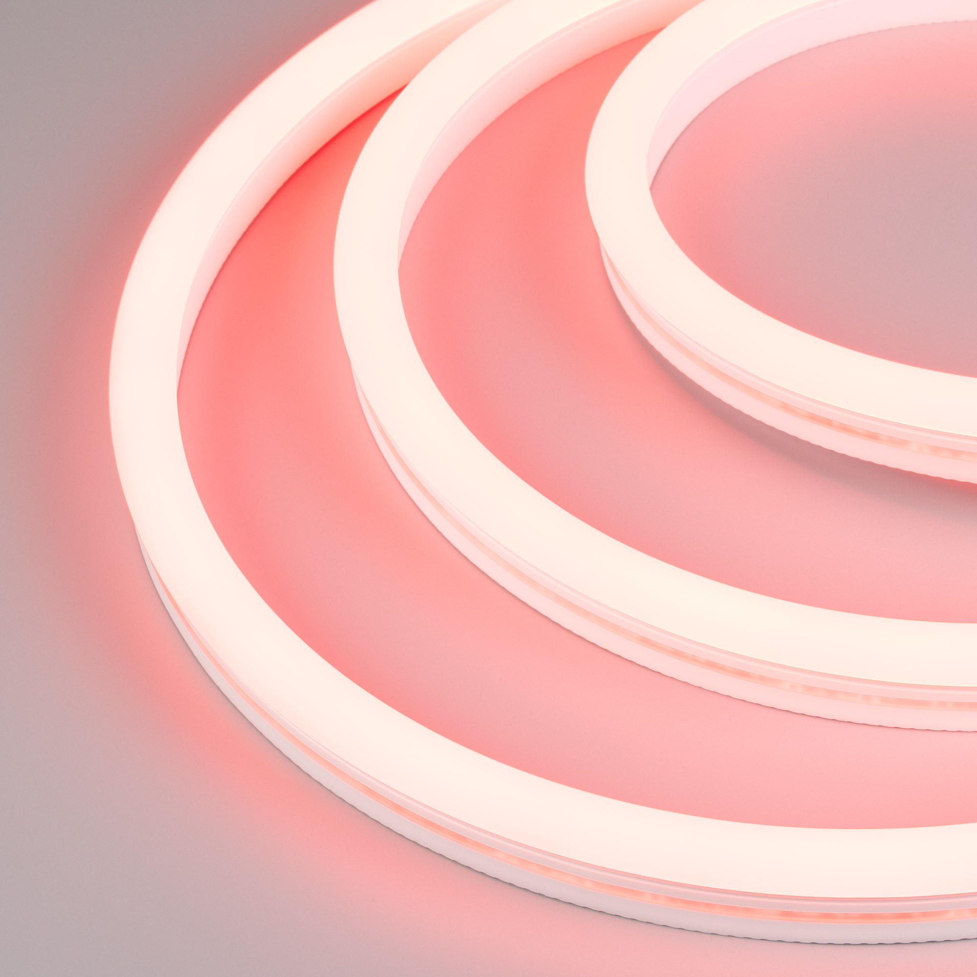 Arlight Лента герметичная WAVE-SIDE-A120-12x25mm 230V Red (12 W/m, IP67, 50m, wire x2) (Грибовидная форма) фото