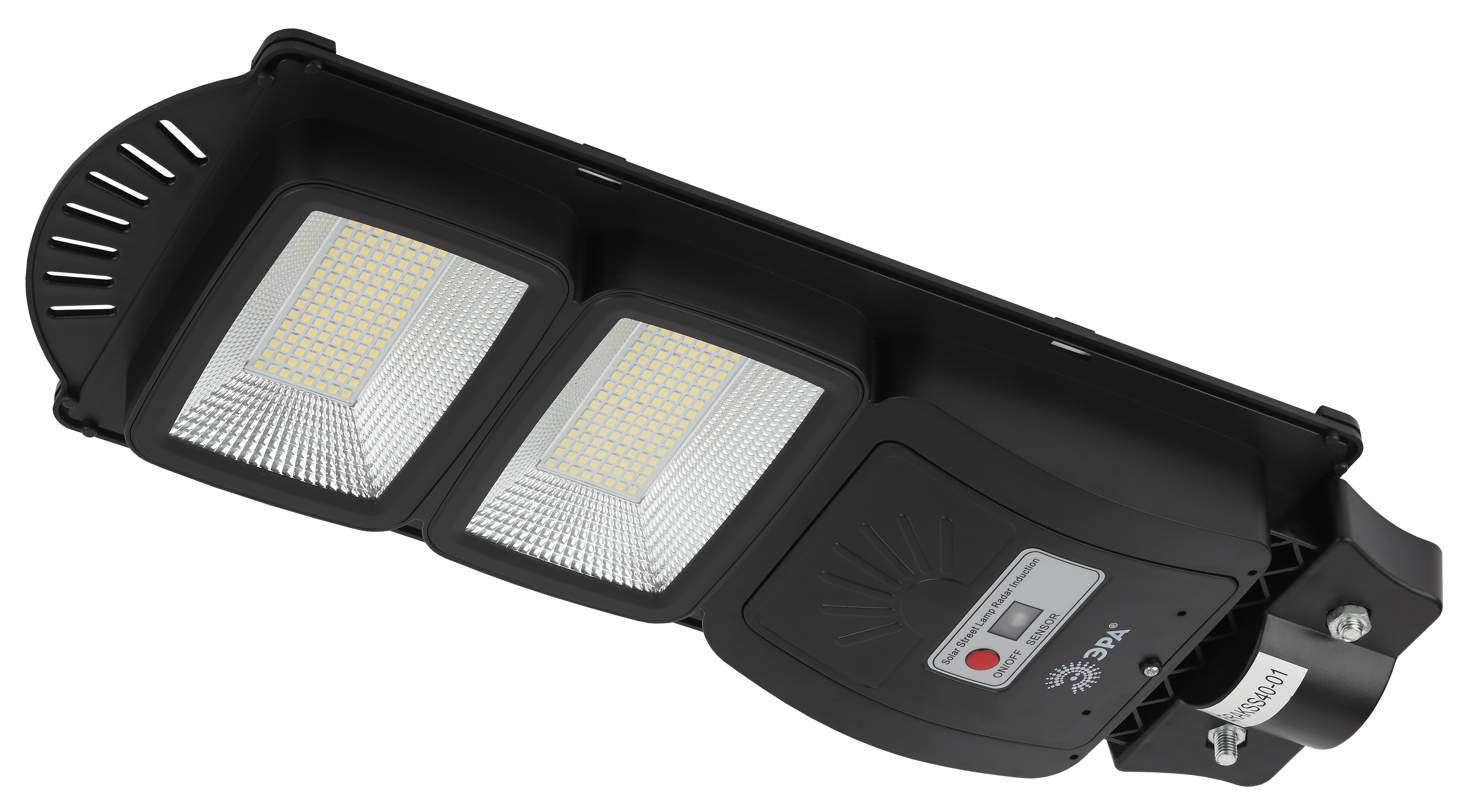 ЭРА Консольный светильник на солн. бат.,SMD, 40W, с датч. движ., ПДУ, 700lm, 5000К, IP65 (6/126) фото