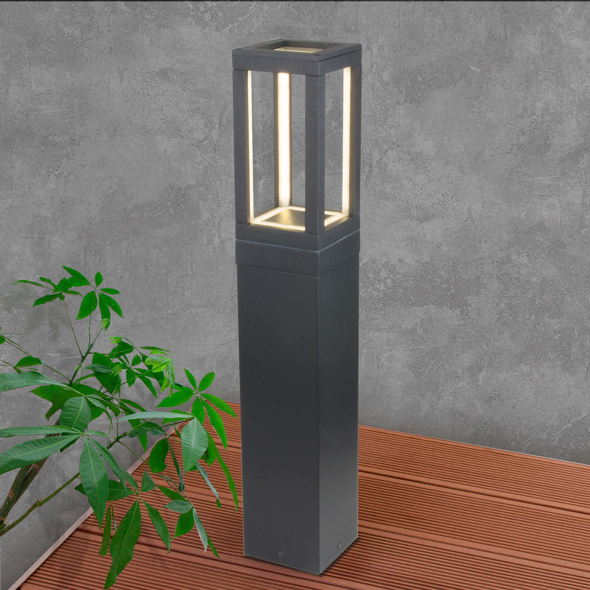 Elektrostandard 1529 TECHNO LED / Светильник садово-парковый серый фото