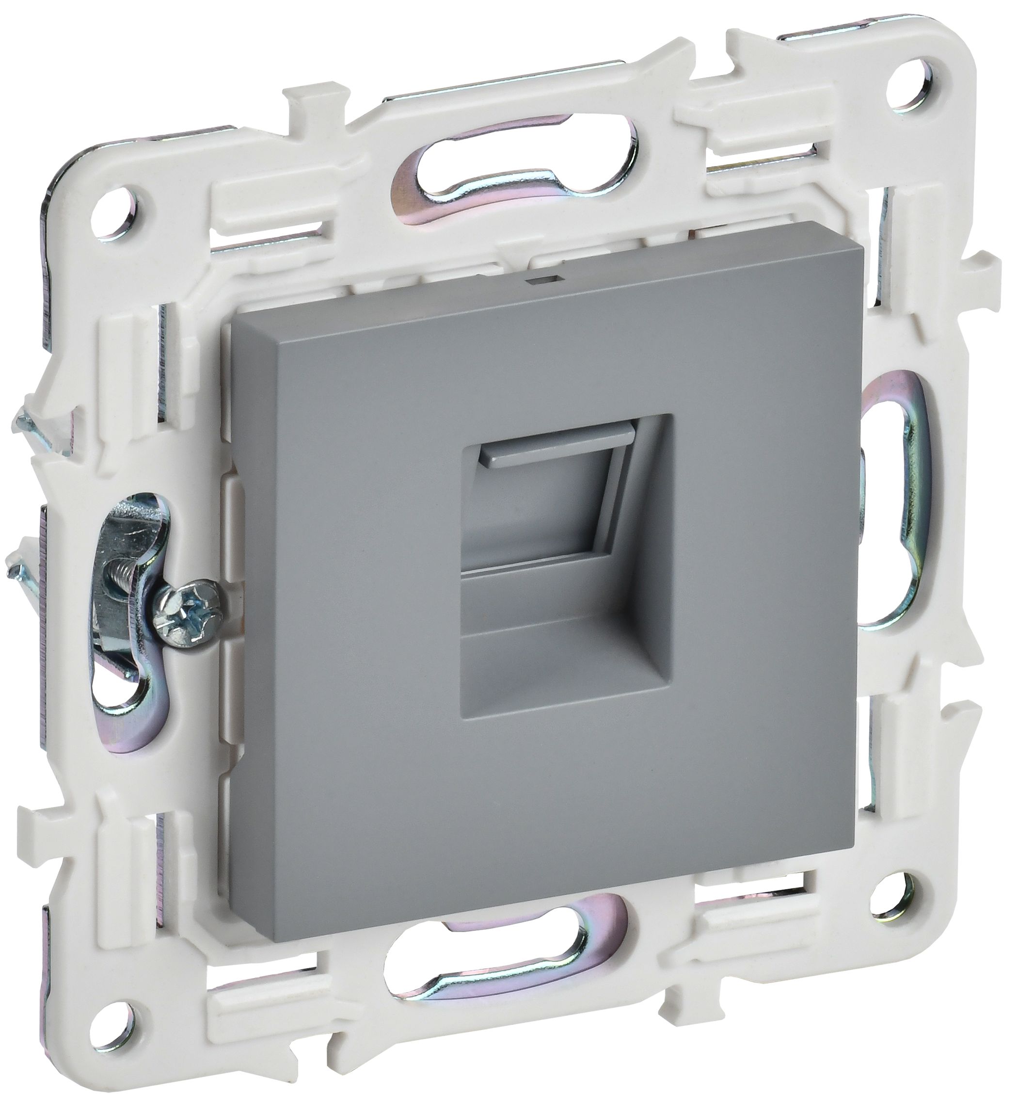 IEK SKANDY Серый Розетка компьютерная RJ45 кат.6 SK-K02Gr фото