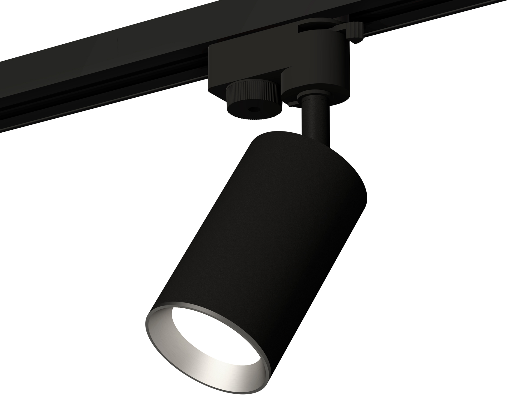 Ambrella Комплект трекового светильника XT6323004 SBK/PSL черный песок/серебро полированное MR16 GU5.3 (A2521, C6323, N6104) фото