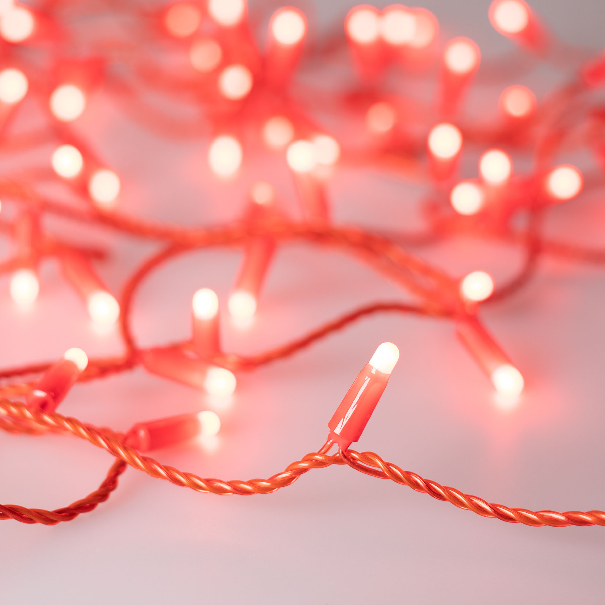 Arlight Светодиодная гирлянда ARD-STRING-CLASSIC-10000-RED-100LED-MILK-STD Red (230V, 7W) (Ardecoled, IP65) фото