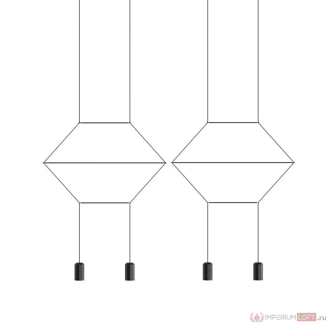 ImperiumLoft Подвесной светильник Vibia Wireflow Lineal Pendant Light 4 фото