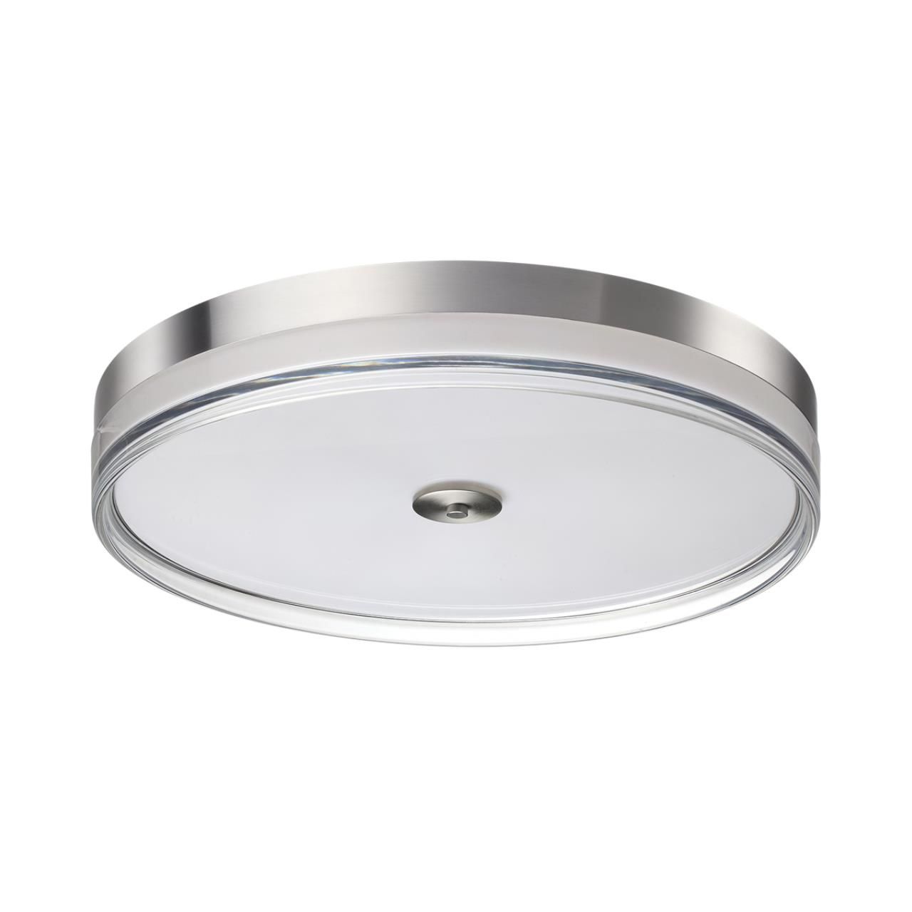 Sonex 7727/112L MITRA LED SN Светильник металл/акрил/никель/прозрачный LED 112Вт 4000K D500 IP20 ETERNA фото