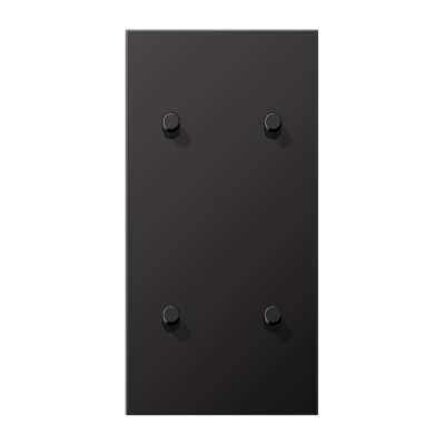 JUNG LS1912 Dark Центральная плата, 2 поста, для вертикальной установки, тумблеры 2+2,цилиндр; метал. исполнение фото
