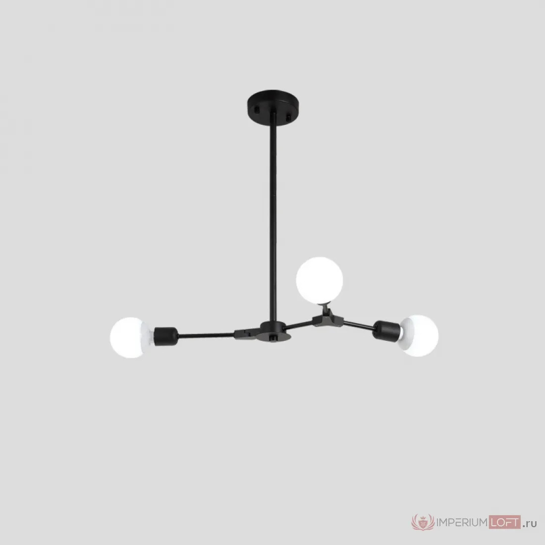 ImperiumLoft Люстра на штанге LATE D55 Black фото