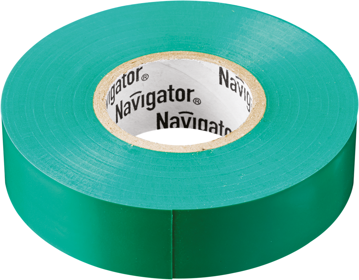 Изолента Navigator NIT-B15-10/G зелёная (300/10/1)