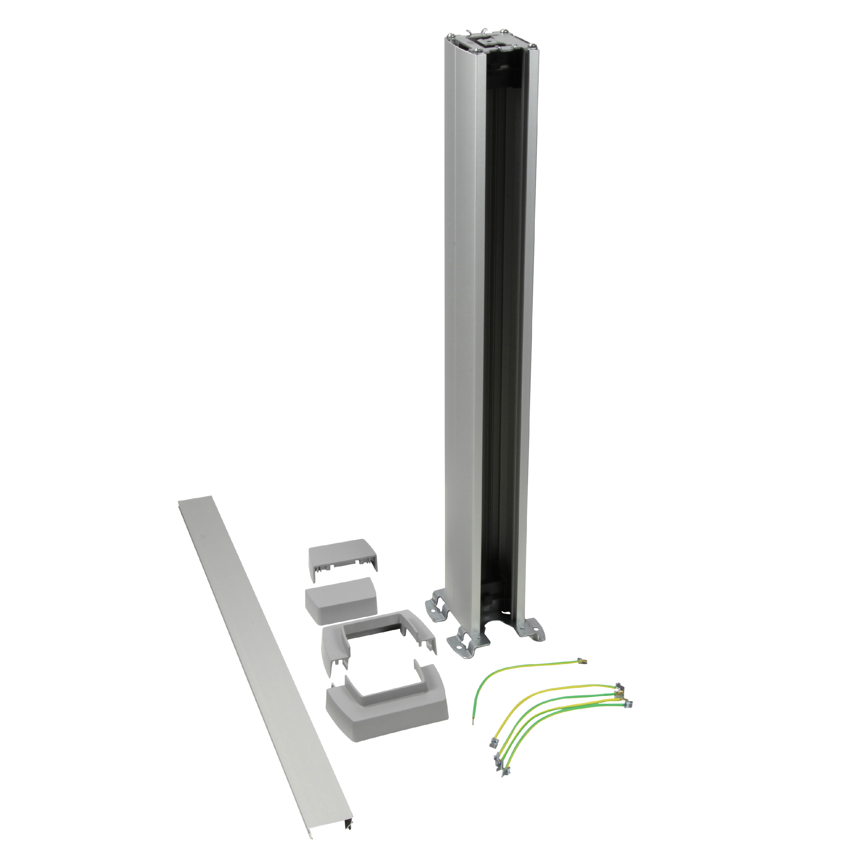 Legrand Snap-On мини-колонна алюминиевая с крышкой из алюминия 1 секция, высота 0,68 метра, цвет алюминий. фото