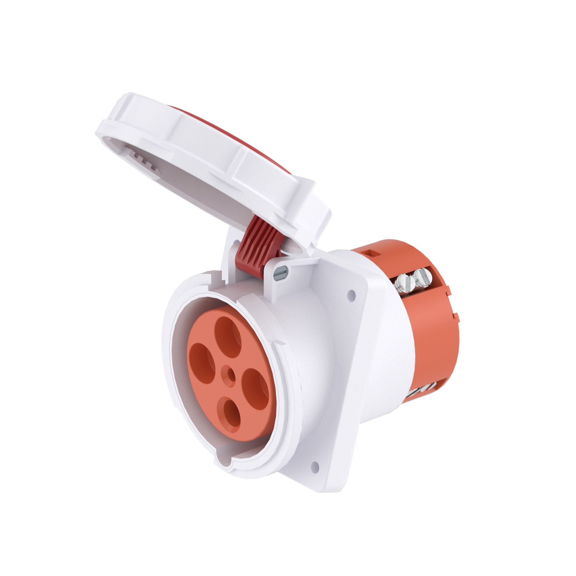 DKC Розетка панельная с наклоном PAS IP67 125A 3P+E 400В фото