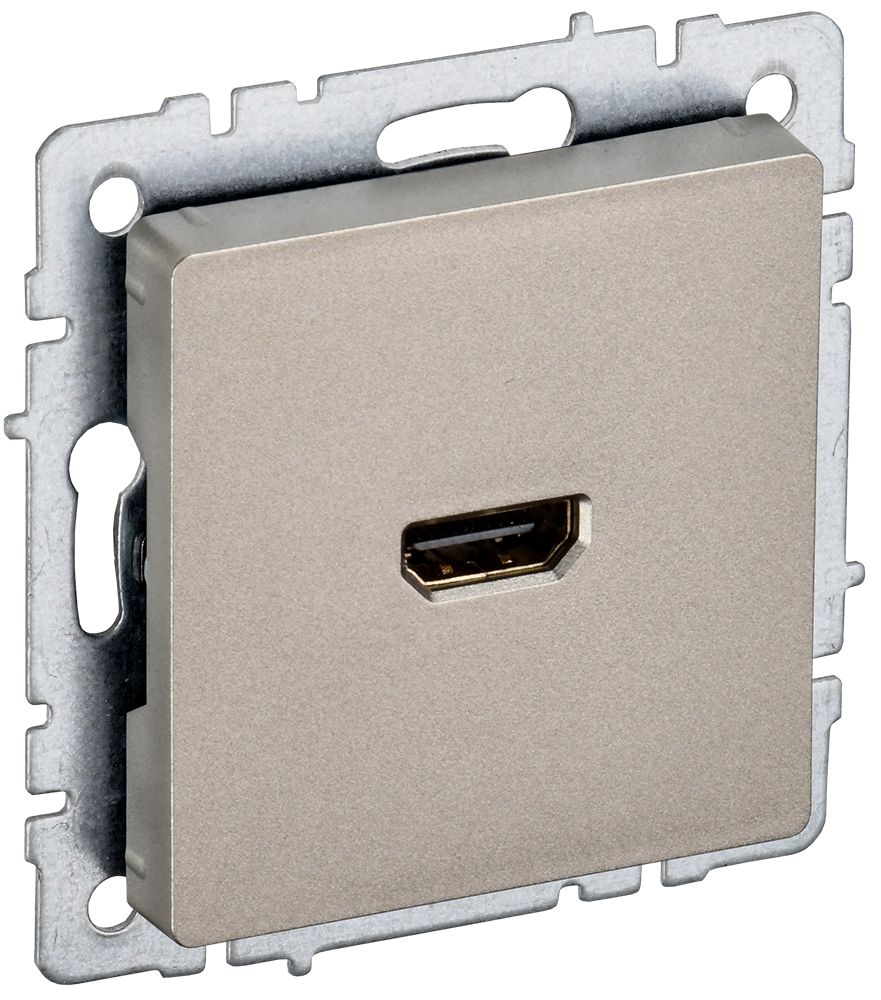 IEK BRITE BASE Шампань Розетка HDMI РHDMI-0-БрШ фото