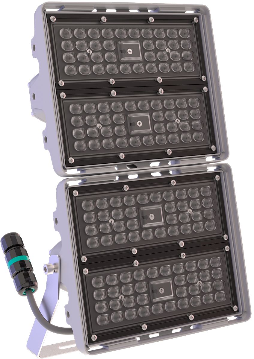 LEDEL Светильник L-pixel 2/banner/100/Д/850/(R5)/01/MT-KM/I1-C2/220AC IP66 RAL7035 фото