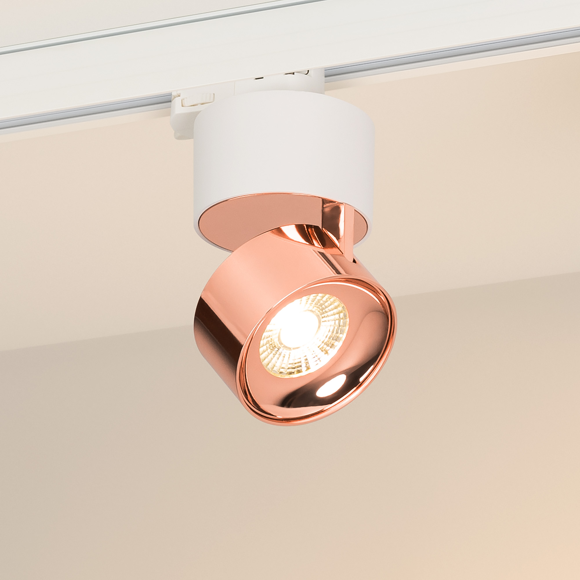 Arlight Светильник SP-PLURIO-TRACK-4TR-R77-9W Warm3000 (WH-COP, 36 deg, 230V) (IP20 Металл, 3 года) фото