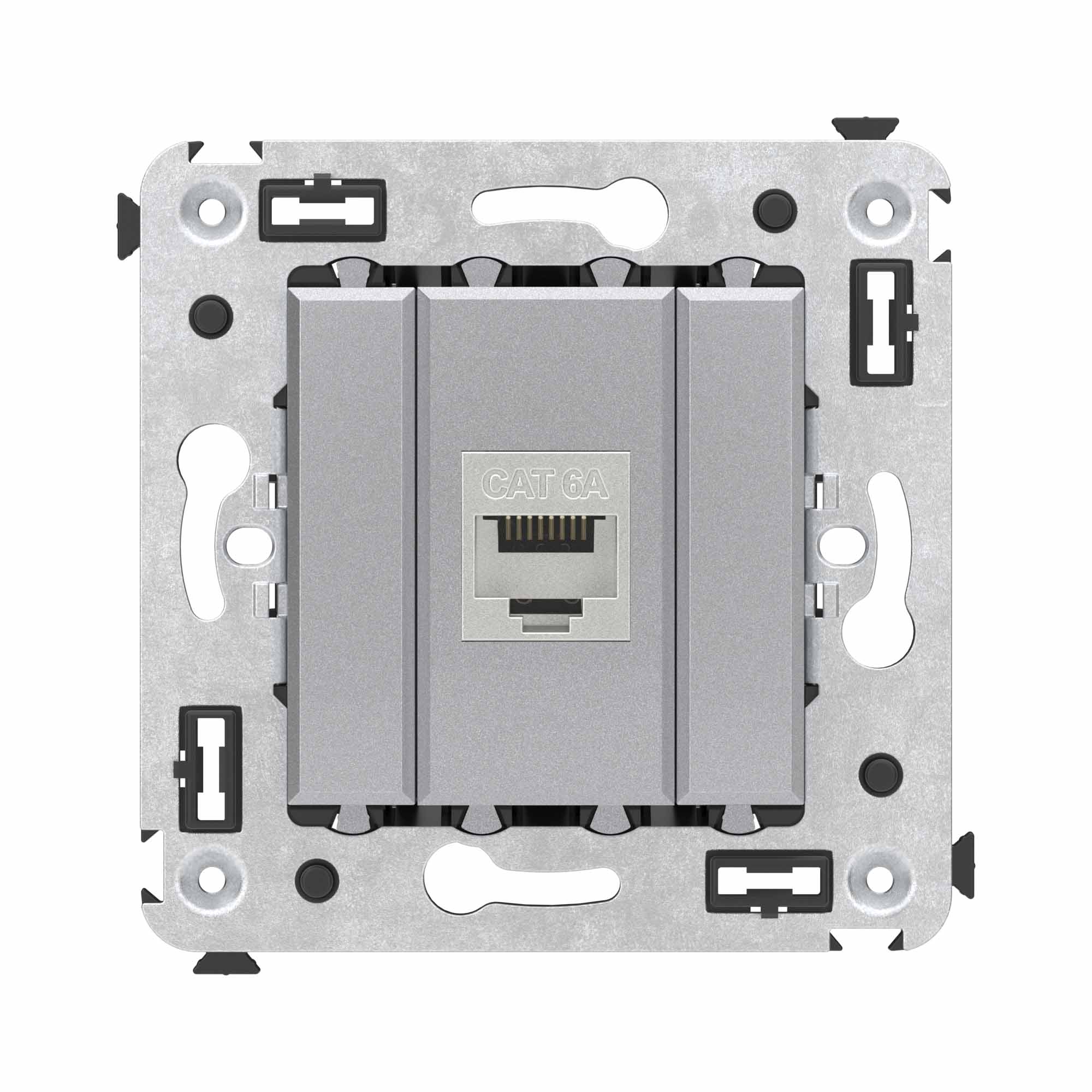 DKC Avanti Компьютерная розетка RJ-45 без шторки в стену, кат.6А одинарная экранированная, 