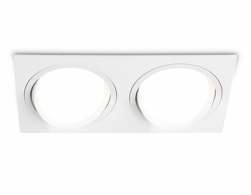 Ambrella Светильник встраиваемый поворотный точечный GX53 TN51919/2 WH белый GX53 max 12W 220*115*23 фото