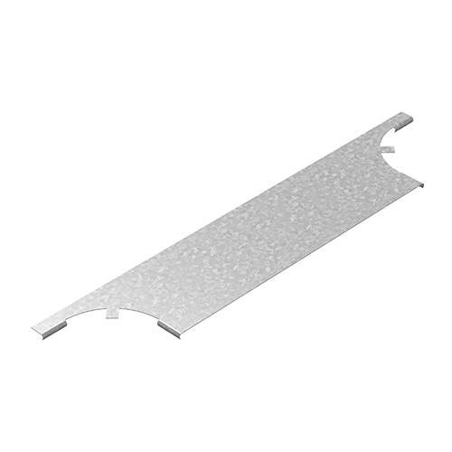 OSTEC Крышка к ответвителю горизонтальному плавному универсальному 50, толщ. 1,0 мм, гор. цинк фото