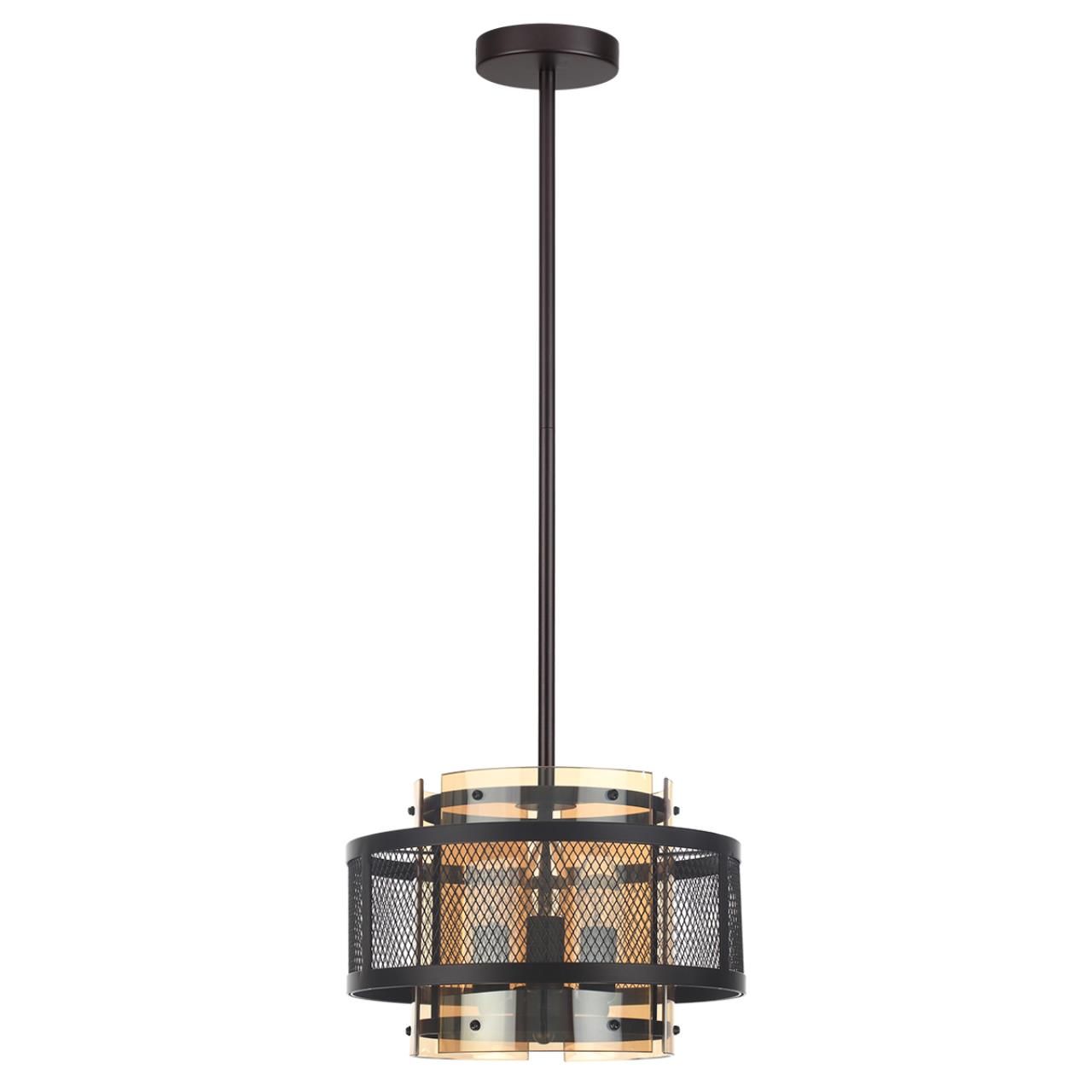 Lumion 8007/3 MODERNI LN24 черный/черный, золотой металл/металл, стекло Подвесной светильник Е14 3*40W 220V Zarina фото
