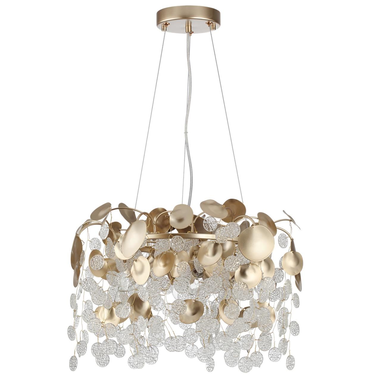 Odeon Light 5104/6 CLASSIC ODL26 633 металл/стекло Люстра E14 6*40W 220В IP20 COINS фото