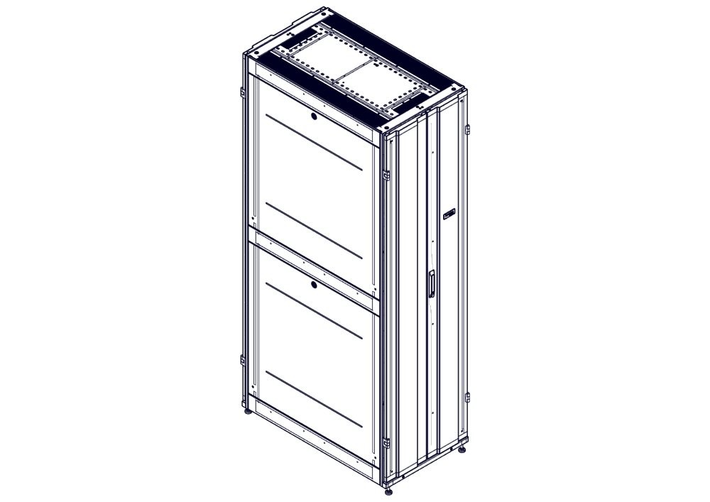 Systeme Electric Шкаф Systeme Electric, серия Uniprom, 48U-600/1070, боковые панели 4шт, черный фото