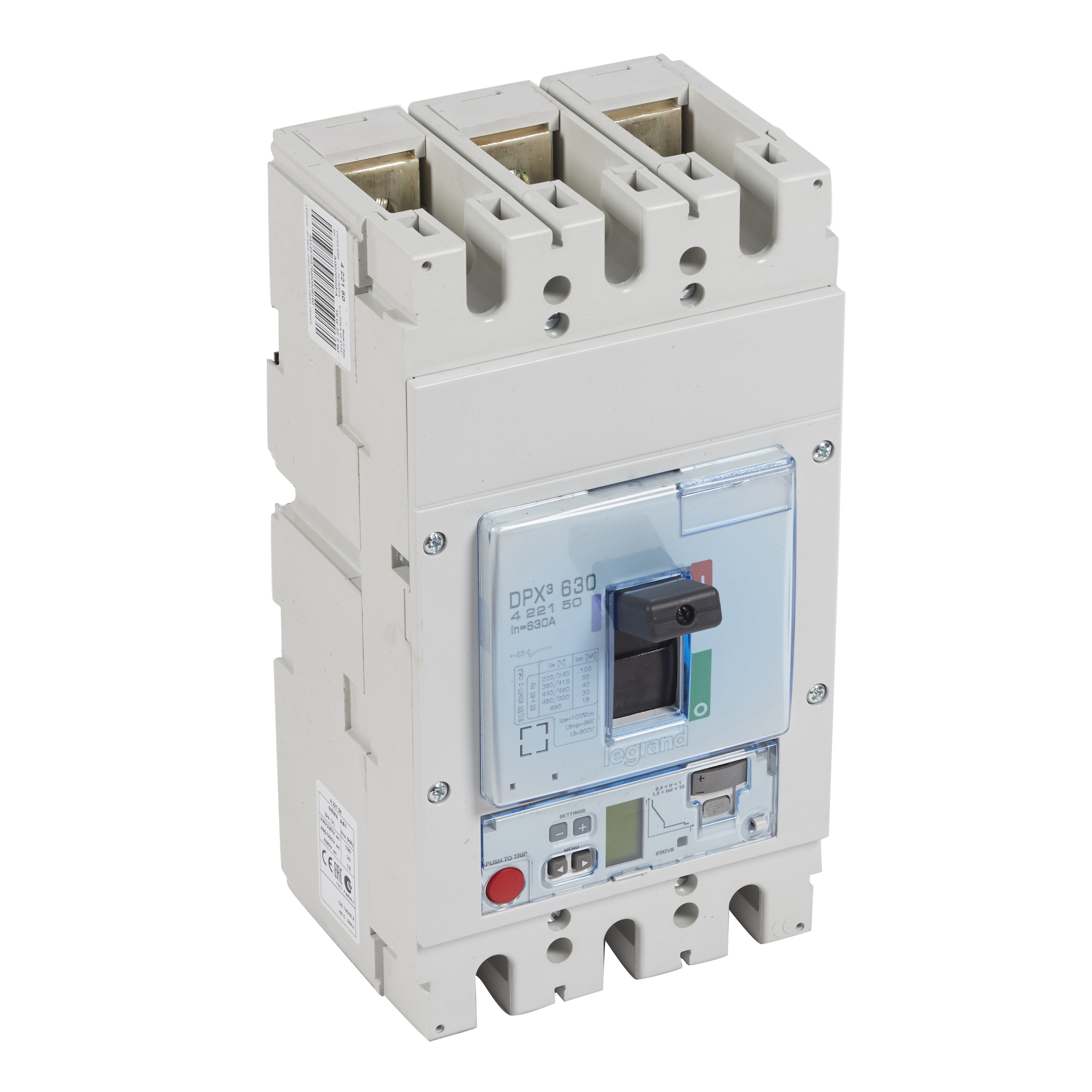 Legrand DPX3 630 Автоматический выключатель 3P 630А 50kA/эл.расц.Sg. фото