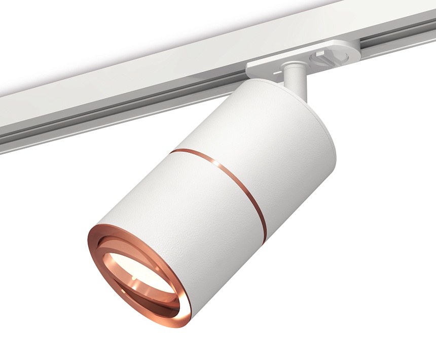 Ambrella Комплект поворотного трекового светильника XT7401031 SWH/PPG белый песок/золото розовое полированное MR16 GU5.3 (A2536, C7401, A2073, C7401, фото