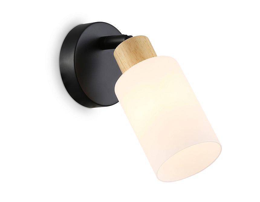 Ambrella Светильник накладной TR8720 BK/WD черный/дерево E14 max 60W 175*100*160 фото